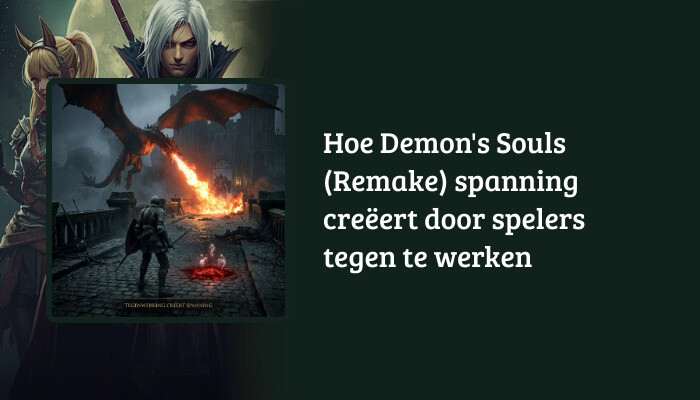 H1-banner voor Demon's Souls (Remake) met de artikeltitel als tekstoverlay boven de game-art