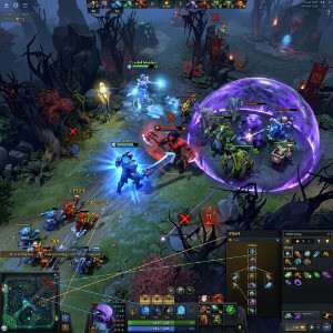 Dota 2 featured thumbnail met een hero-portret en donkere sfeer, passend bij het thema nieuwe spelers