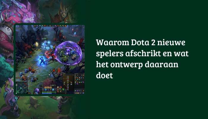 Brede Dota 2 H1-banner met de titeloverlay over een game-illustratie voor het artikel over instapdrempel