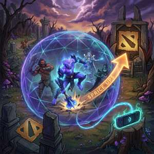 Uitgelichte thumbnail over Dota 2 en de duurdere Steam Deck, met Dota 2-hero artwork