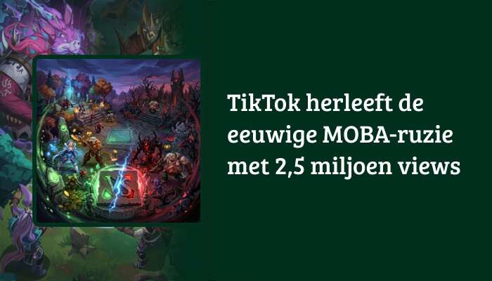 Dota 2 H1-banner met artikeltitel-overlay over de MOBA-ruzie die TikTok opnieuw aanwakkert
