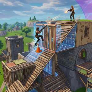 Fortnite featured thumbnail met een speler die height probeert terug te pakken met builds