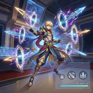 Uitgelichte thumbnail voor Honkai: Star Rail met Gilgamesh in anime-stijl tegen een kosmische achtergrond