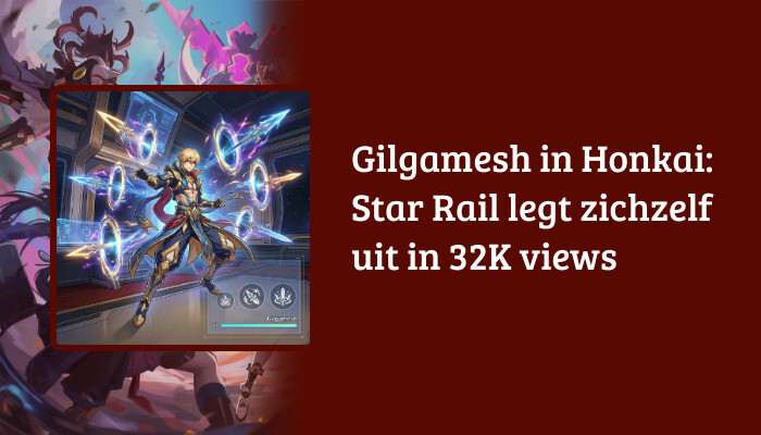H1-banner voor Honkai: Star Rail met Gilgamesh en de artikeltitel als tekstoverlay