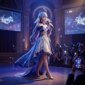 Featured thumbnail voor Honkai: Star Rail met Robin in een TikTok-cosplaystijl