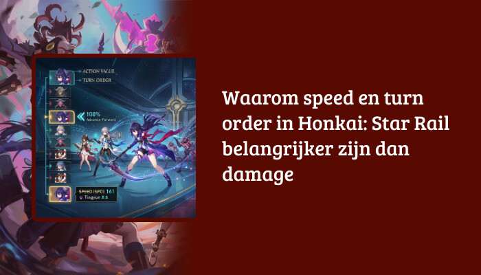 H1-banner voor Honkai: Star Rail met titeloverlay over waarom speed en turn order belangrijk zijn