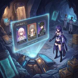 Featured thumbnail voor Honkai: Star Rail met personageportret in anime-stijl bij nieuws over een teamslot