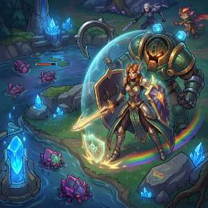 League of Legends featured thumbnail met een Patch 26.11-supportupdate als visuele teaser