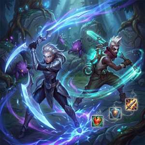League of Legends featured thumbnail over patch 26.11 met Diana en Ekko in beeld