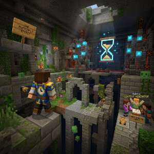 Minecraft: Java Edition featured thumbnail with Steve in a grassy biome for the Realms Sabine takeover