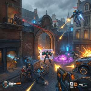 Overwatch 2 featured thumbnail met een teamfight bij een smalle doorgang, passend bij choke points