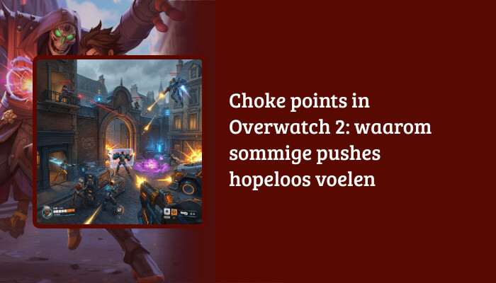 Brede Overwatch 2 H1-banner met titeloverlay over choke points en pushes die vastlopen