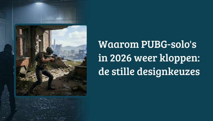 H1-banner voor PUBG: Battlegrounds met de titel over waarom solo's in 2026 weer kloppen