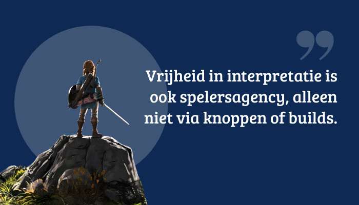 Quote banner for The Legend of Zelda: Tears of the Kingdom with a pull quote overlay on the featured art