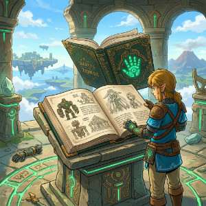 Featured thumbnail voor The Legend of Zelda: Tears of the Kingdom met Link en Zonai-achtige groene energie
