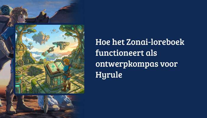 H1-banner met artikeltitel over het Zonai-loreboek als ontwerpkompas in The Legend of Zelda: Tears of the Kingdom