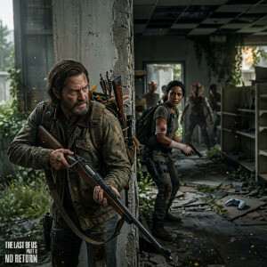 Featured thumbnail voor The Last of Us Part II: No Return met donkere, dreigende game-art