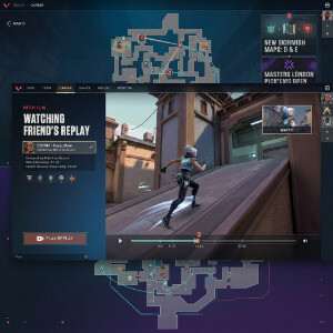 Valorant featured thumbnail met agent-portret bij artikel over patch 12.10 en replays van vrienden