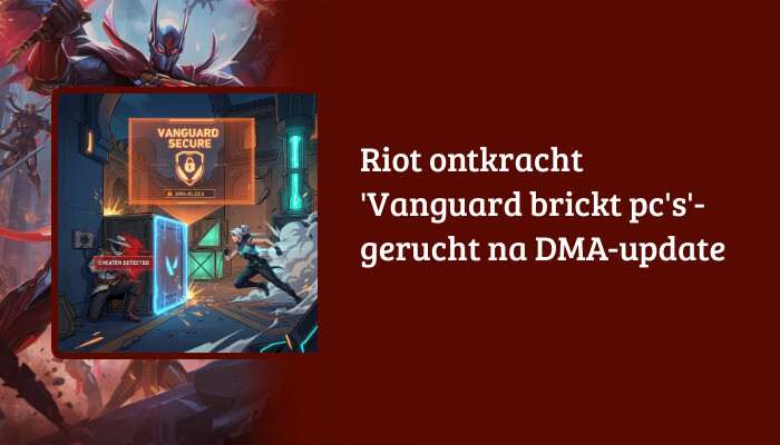 Valorant H1-banner met artikelkop over het ontkrachten van het Vanguard brickt pc's-gerucht