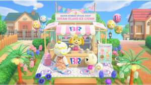 Uitgelichte thumbnail voor Animal Crossing: New Horizons over de Baskin-Robbins ijswinkel-samenwerking