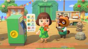 Featured thumbnail voor Animal Crossing over Nook Miles snel verdienen, met een kleurrijke eilandachtige achtergrond