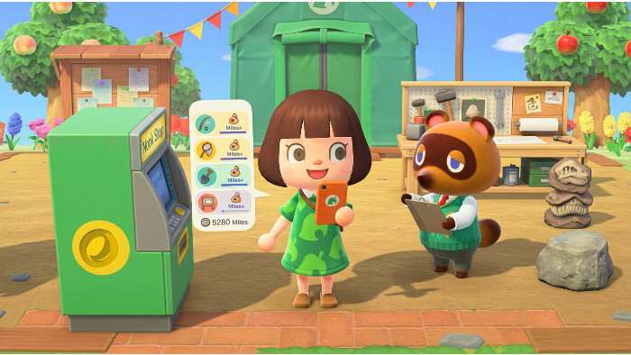 Featured thumbnail voor Animal Crossing over Nook Miles snel verdienen, met een kleurrijke eilandachtige achtergrond