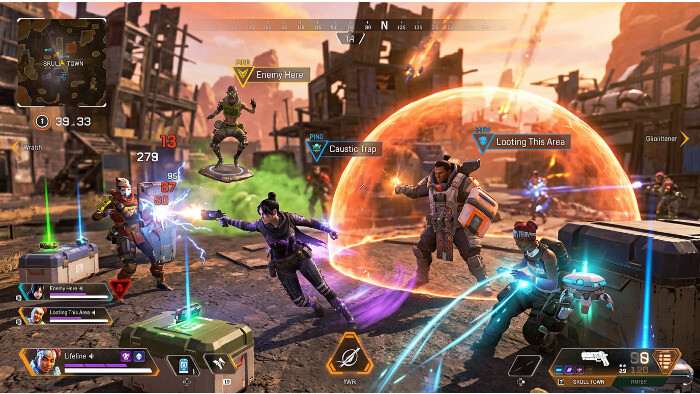 Apex Legends featured thumbnail met squad-play focus in een futuristische battle royale shooter stijl