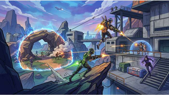 Apex Legends uitgelichte thumbnail met squad in gevecht, passend bij analyse van map flow en terugkerende fights