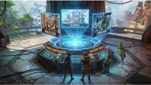 Apex Legends thumbnail met gradient achtergrond en titel over map rotation vandaag checken