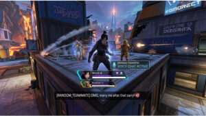 Apex Legends featured thumbnail over Solo Q carry met flirt-tekst op een kleurrijke achtergrond