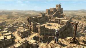 Assassin's Creed 1 uitgelichte thumbnail met de titel over Masyaf verkennen voor een complete gids