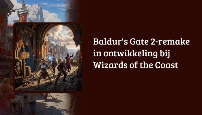 H1-banner voor Baldur's Gate 3 met de titel over een Baldur's Gate 2-remake als tekstoverlay