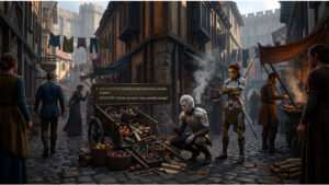 Baldur's Gate 3 featured thumbnail met fantasy personage en sfeerbeeld bij forumdiscussie over immersie