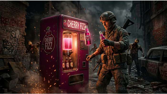 Uitgelichte thumbnail voor Call of Duty: Black Ops 6 Zombies over de terugkeer van Cherry Fizz
