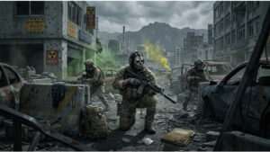Featured thumbnail voor Call of Duty: Modern Warfare 2 met DMZ-extraction thema en soldaat in tactische setting