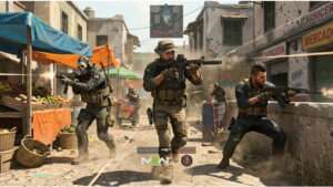 Featured thumbnail voor Call of Duty: Modern Warfare II met een gemaskerde soldaat en groene achtergrond