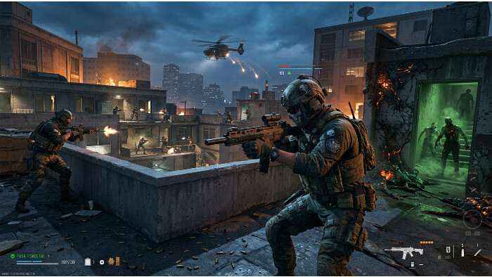 Uitgelichte thumbnail voor Call of Duty: Modern Warfare III met een gewapende soldaat in tactische uitrusting