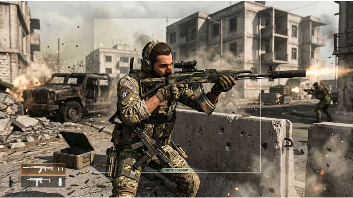 Call of Duty: Warzone thumbnail met operator en moderne wapens, passend bij artikel over meta loadouts