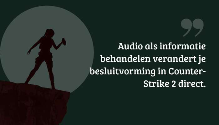 Counter-Strike 2 quote-banner met pull quote over audio als informatie, met dezelfde CT-visual als achtergrond