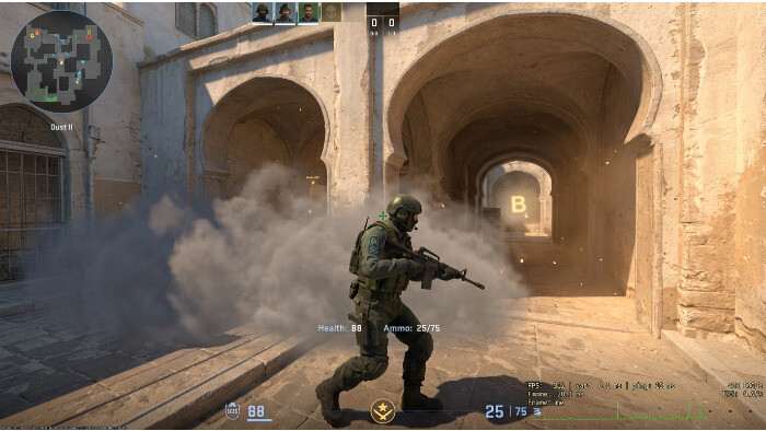 Vierkante Counter-Strike 2 thumbnail over FPS boost launch options voor betere prestaties in 2026