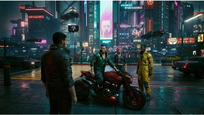 Vierkante thumbnail voor Cyberpunk 2077 over bugs die 17,9K views scoren op TikTok