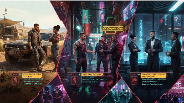 Cyberpunk 2077 uitgelichte thumbnail met een personage en neon Night City, passend bij de lifepath gevolgen