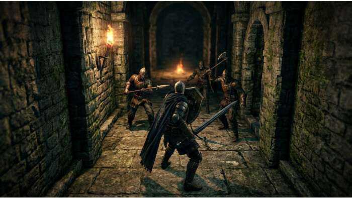 Dark Souls II featured thumbnail met een geharnaste krijger in duistere fantasiewereld voor het PS-artikel
