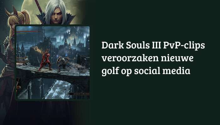 Dark Souls III brede H1-banner met de titeloverlay over de featured afbeelding van een donkere gevechtsscène