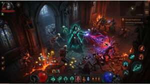 Diablo Immortal featured thumbnail met een demonisch personage en vurige sfeer voor spelen op mobiel en pc