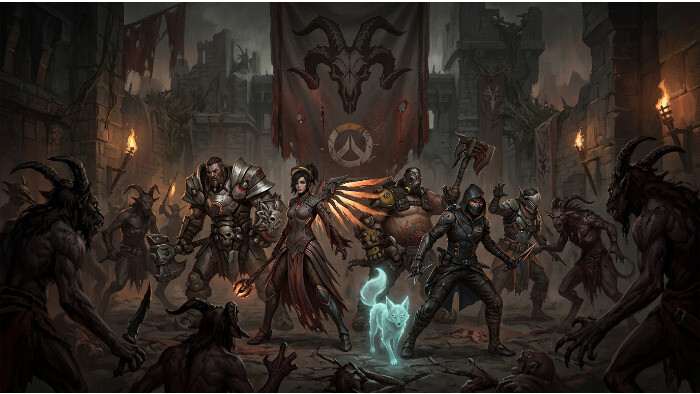 Diablo IV featured thumbnail over Overwatch-skins die op 30 juni naar Diablo IV komen