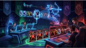 Dota 2 uitgelichte thumbnail over de draftfase met hero picks en bans voordat de laning start