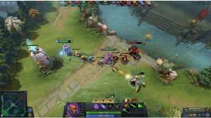 Dota 2 thumbnail met de tekst over laning fundamentals voor het winnen van je lane