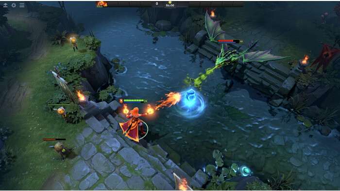 Dota 2 featured thumbnail over rune control op mid, met midlane-kaart en rune-icoon in focus