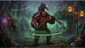 Dota 2 thumbnail met Dota 2-logo en Valve-datamining grap rond de variabelenaam "Dark Carnival"